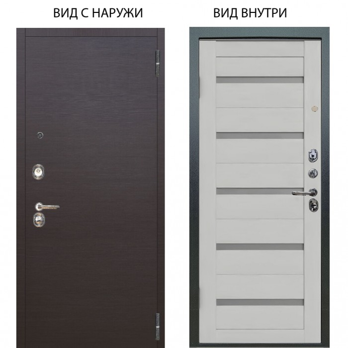 Люкс 3К / Элегант Венге горизонт / Александра Серый винил