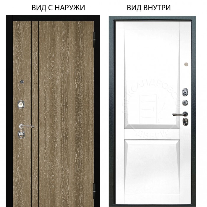 Люкс 3К / Гейджи Орех мраморный / Ариана Белая эмаль