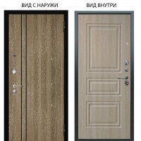 Люкс 3К / Гейджи Орех мраморный / Скиф Дуб филадельфия крем