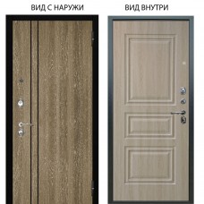 Люкс 3К / Гейджи Орех мраморный / Скиф Дуб филадельфия крем