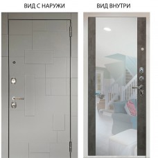 Люкс 3К / Корсо Силк флай / Агат Вельвет белый горизонт
