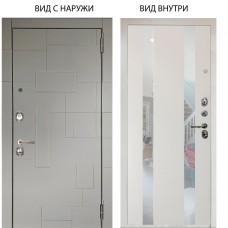 Люкс 3К / Корсо Силк флай / Дуэт Белое дерево вставки Николь
