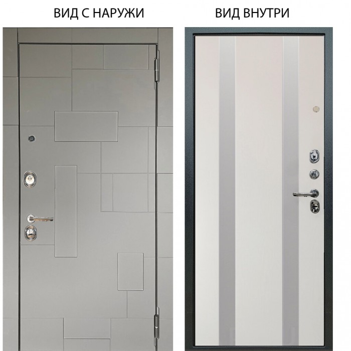 Люкс 3К / Корсо Силк флай / Дуэт Белое дерево вставки Изабель