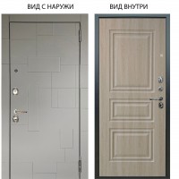 Люкс 3К / Корсо Силк флай / Скиф Дуб филадельфия крем