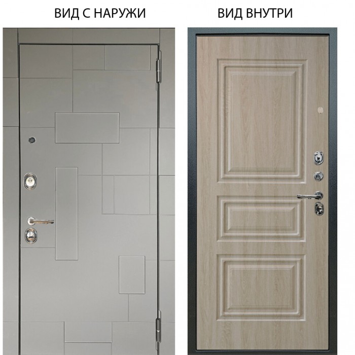 Люкс 3К / Корсо Силк флай / Скиф Дуб филадельфия крем