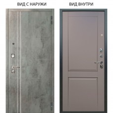 Люкс 3К / Лофт Темный бетон / Ариана Серая эмаль
