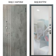 Люкс 3К / Лофт Темный бетон / Вояж Белое дерево