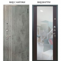 Люкс 3К / Лофт Темный бетон / Вояж Венге