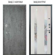 Люкс 3К / Лофт Темный бетон / Дуэт Белое дерево вставки Николь