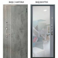 Люкс 3К / Лофт Темный бетон / Магнум Силк маус