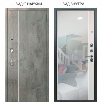 Люкс 3К / Лофт Темный бетон / Магнум Софт милк