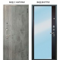 Люкс 3К / Лофт Темный бетон / Магнум Черный софт