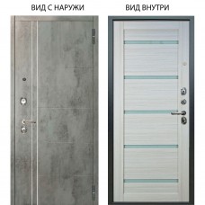 Люкс 3К / Лофт Темный бетон / Александра Белая лиственница