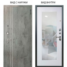 Люкс 3К / Лофт Темный бетон / Милли Роял вуд белый