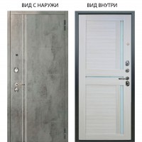 Люкс 3К / Лофт Темный бетон / Мирра Белая лиственница