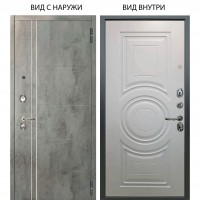 Люкс 3К / Лофт Темный бетон / Могадиш Софт милк