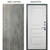 Люкс 3К / Лофт Темный бетон / Скиф Софт милк