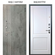Люкс 3К / Лофт Темный бетон / Соренто Белая эмаль