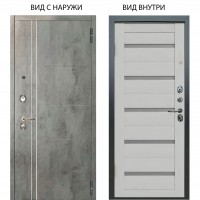 Люкс 3К / Лофт Темный бетон / Александра Серый винил