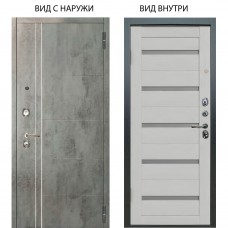 Люкс 3К / Лофт Темный бетон / Александра Серый винил