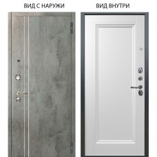 Люкс 3К / Лофт Темный бетон / Анастасия 1 Белый снег