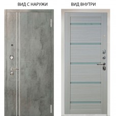 Люкс 3К / Лофт Темный бетон / Александра Белая лиственница