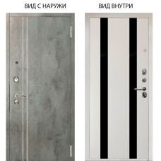 Люкс 3К / Лофт Темный бетон / Дуэт Белое дерево вставки кензо