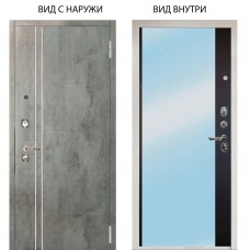 Люкс 3К / Лофт Темный бетон / Магнум Черный софт