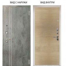 Люкс 3К / Лофт Темный бетон / Элегант Дорс светлый горизонт