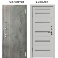 Люкс 3К / Лофт Темный бетон / Александра Серый винил