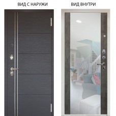 Люкс 3К / Лофт Венге горизонт / Агат Вельвет белый горизонт