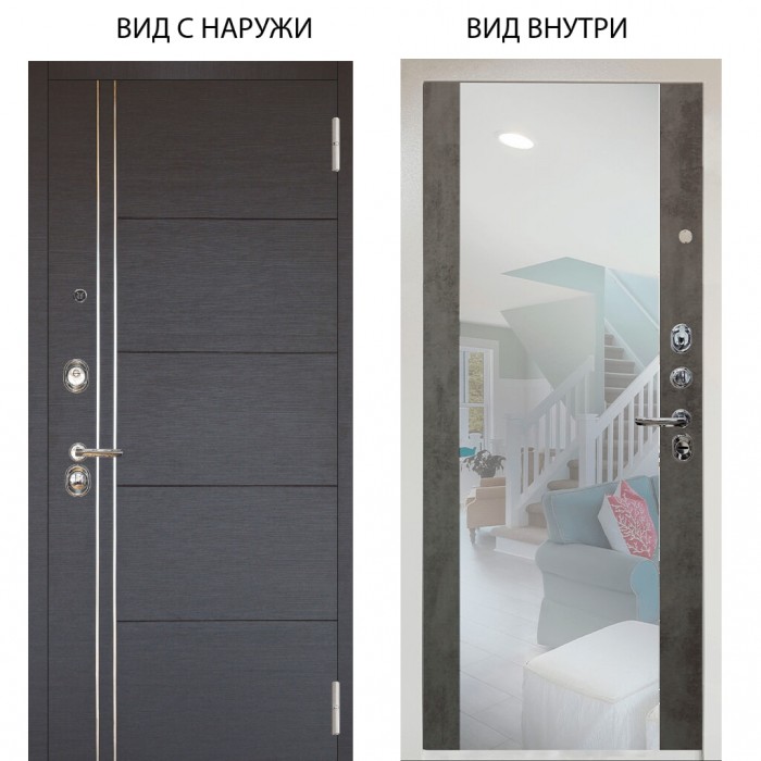 Люкс 3К / Лофт Венге горизонт / Вояж Светлый бетон