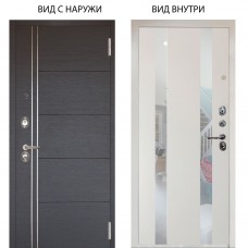 Люкс 3К / Лофт Венге горизонт / Дуэт Белое дерево вставки Николь