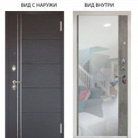 Люкс 3К / Лофт Венге горизонт / Магнум Светлый бетон