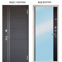 Люкс 3К / Лофт Венге горизонт / Магнум Черный софт