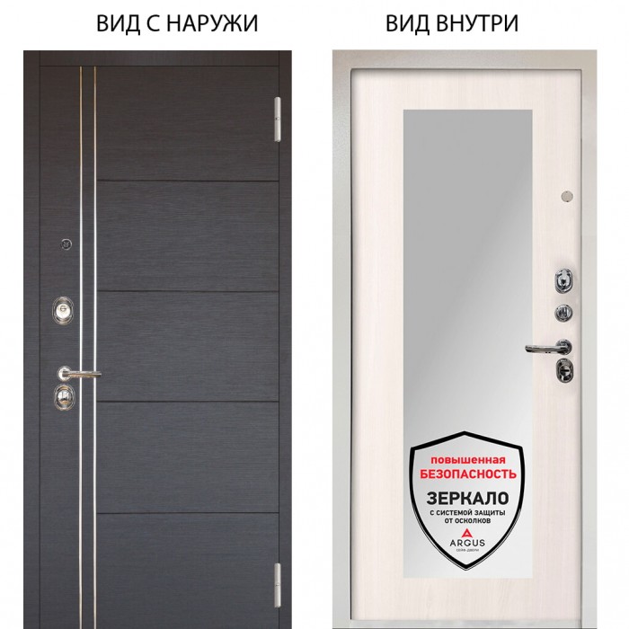 Люкс 3К / Лофт Венге горизонт / Милли Ларче светлый