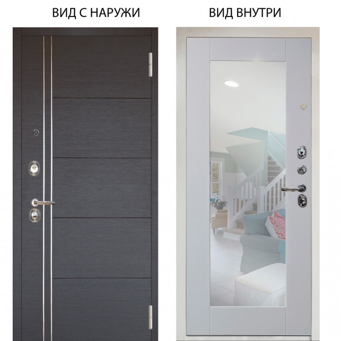 Люкс 3К / Лофт Венге горизонт / Милли Роял вуд белый