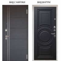 Люкс 3К / Лофт Венге горизонт / Могадиш Черный софт