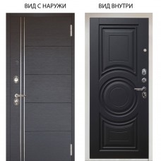 Люкс 3К / Лофт Венге горизонт / Могадиш Черный софт