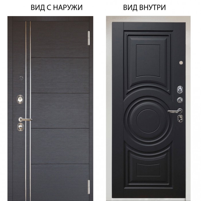 Люкс 3К / Лофт Венге горизонт / Могадиш Черный софт