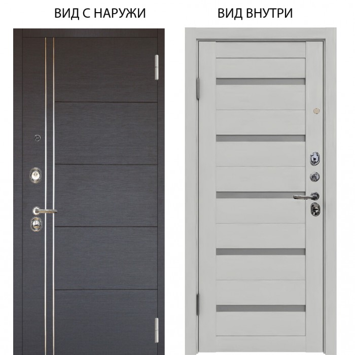 Люкс 3К / Лофт Венге горизонт / Александра Серый винил