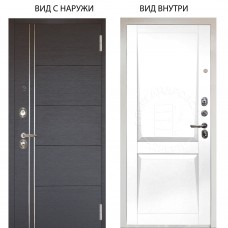 Люкс 3К / Лофт Венге горизонт / Ариана Белая эмаль