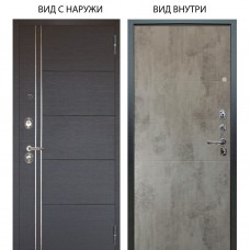 Люкс 3К / Лофт Венге горизонт / Агат Светлый бетон