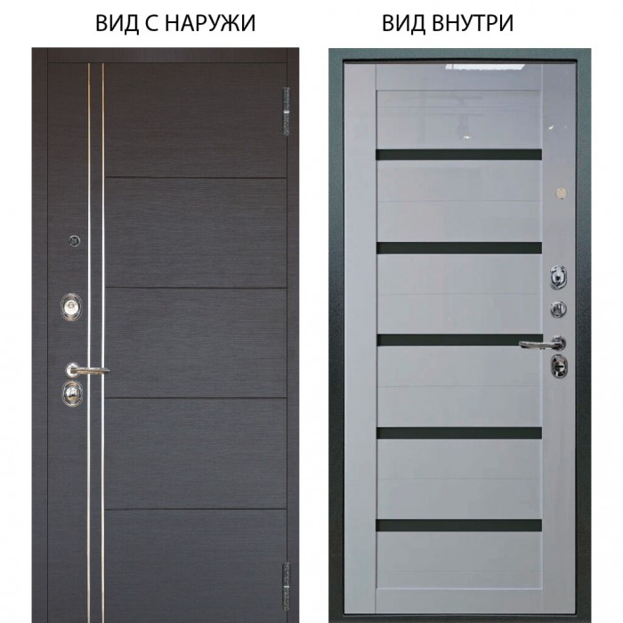 Люкс 3К / Лофт Венге горизонт / Александра +стекло чёрное