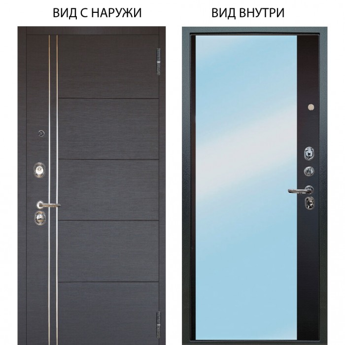 Люкс 3К / Лофт Венге горизонт / Магнум Черный софт