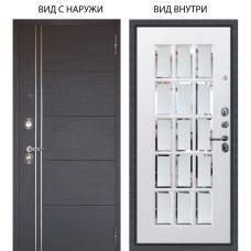 Люкс 3К / Лофт Венге горизонт / Мэрелин Софт милк зеркало с фацетом и пескоструем