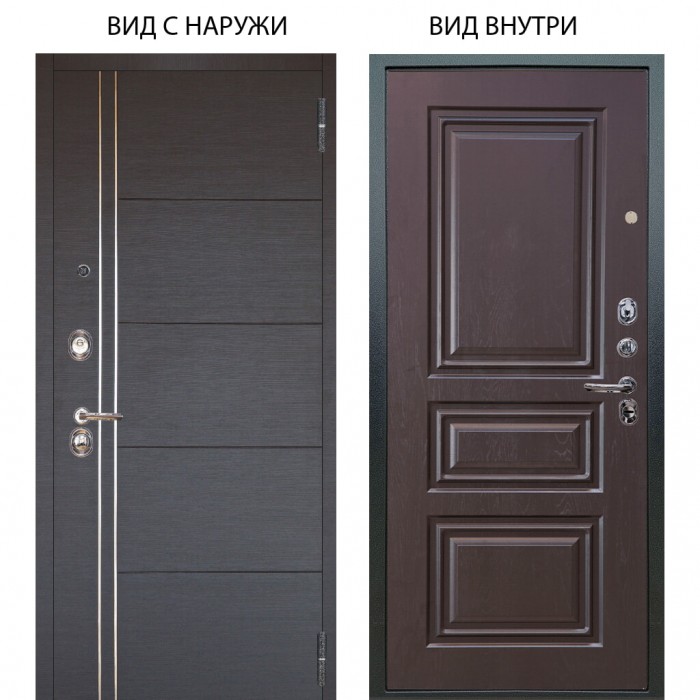 Люкс 3К / Лофт Венге горизонт / Скиф Горький шоколад