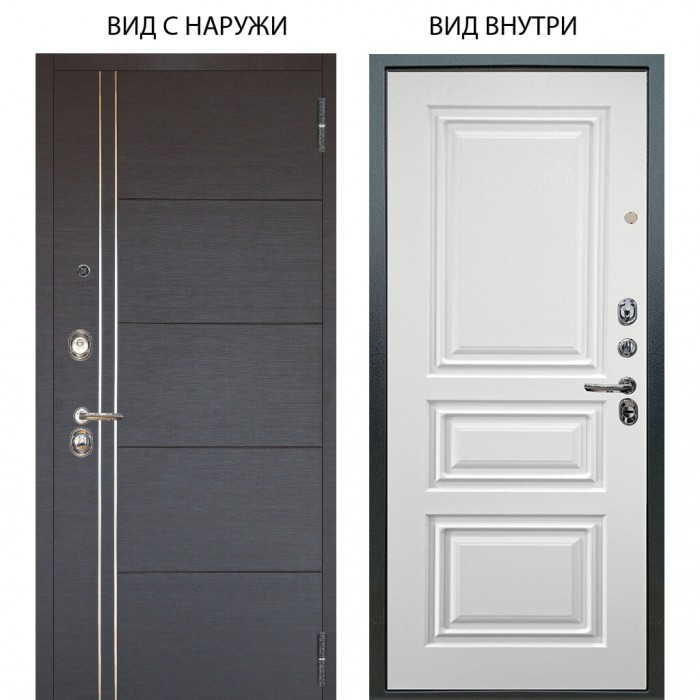 Люкс 3К / Лофт Венге горизонт / Скиф Софт милк