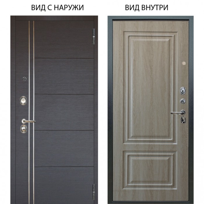 Люкс 3К / Лофт Венге горизонт / Элион Дуб филадельфия крем