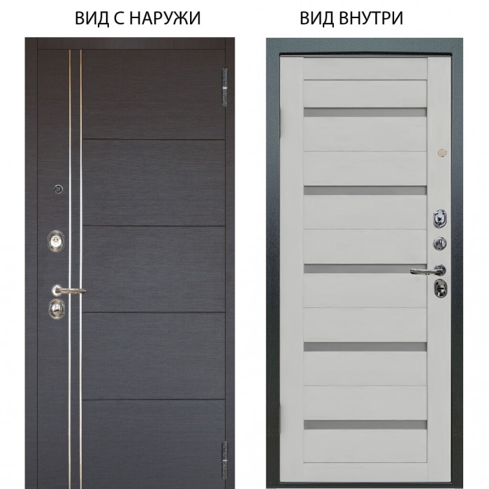 Люкс 3К / Лофт Венге горизонт / Александра Серый винил